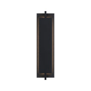 Tribek 21" LED Outdoor Wall Sconce, Black Finish - Bees Lighting