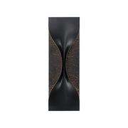 Shayla 18" LED Outdoor Wall Sconce, Gold & Black Finish - Bees Lighting