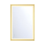 Artell 36" Rectangular LED Mirror, Gold Finish - Bees Lighting