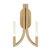 Olette 2-Light 17" LED Wall Sconce, Gold Finish - Bees Lighting