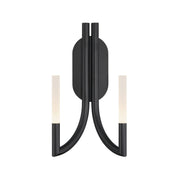 Olette 2-Light 17" LED Wall Sconce, Black Finish - Bees Lighting