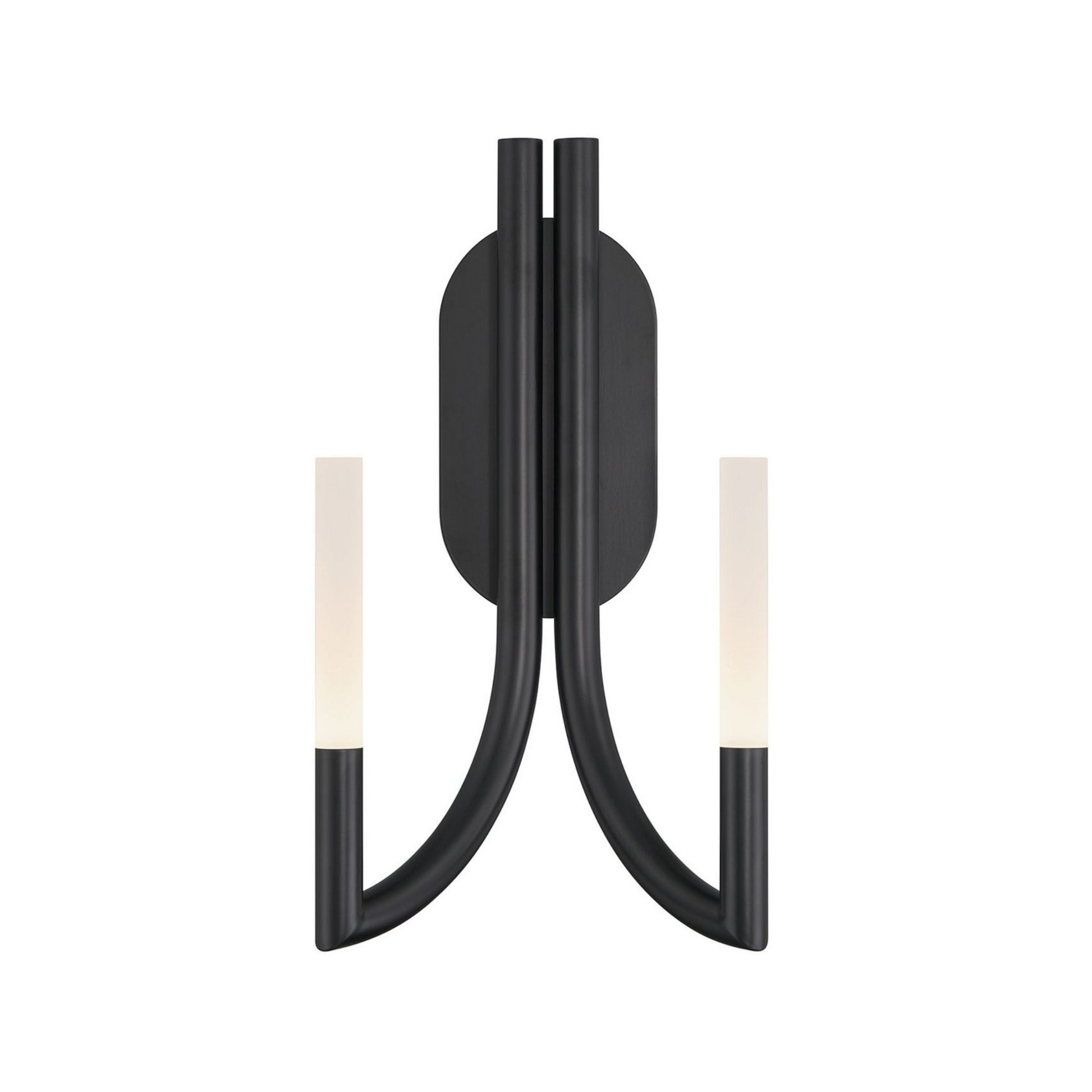 Olette 2-Light 17" LED Wall Sconce, Black Finish - Bees Lighting