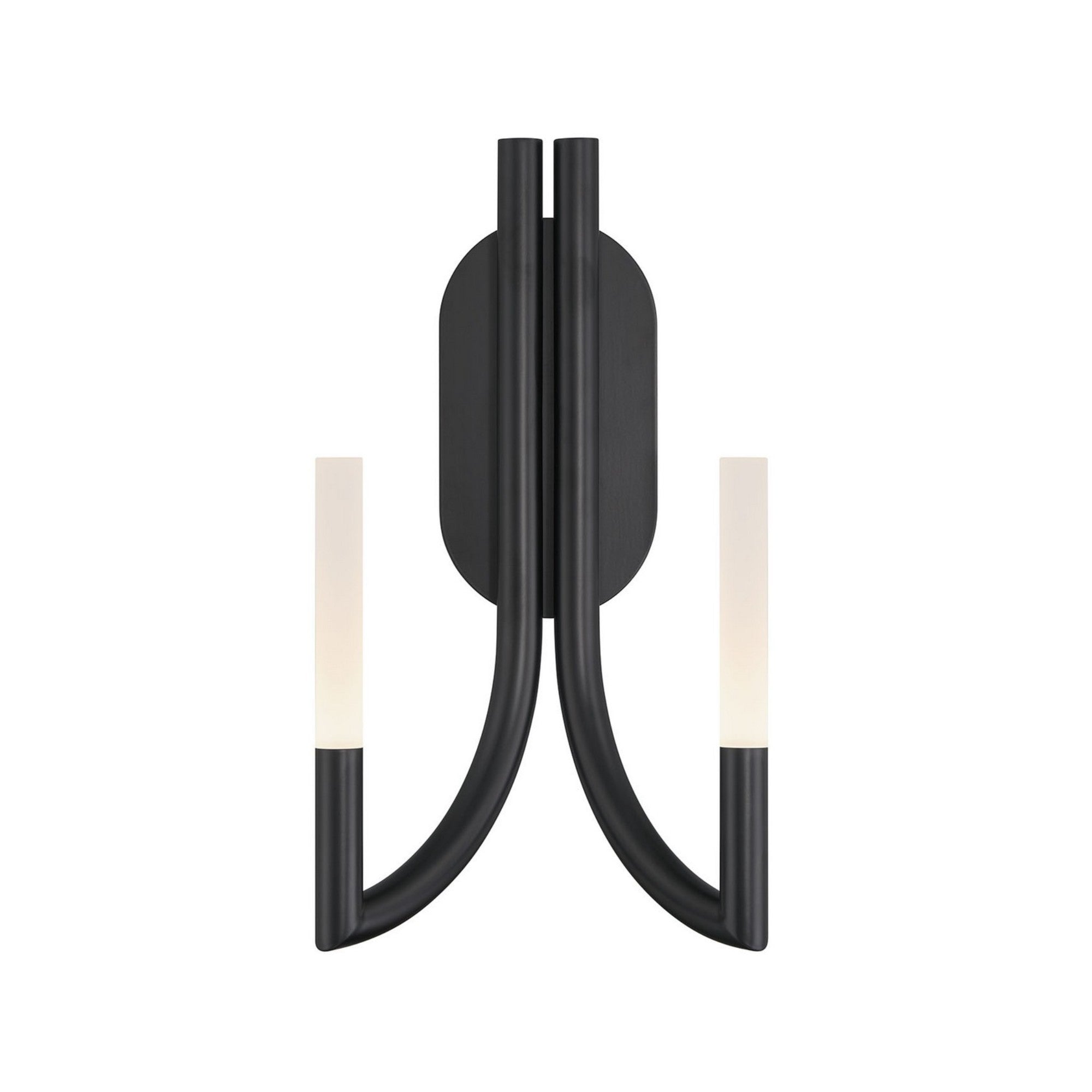 Olette 2-Light 17" LED Wall Sconce, Black Finish - Bees Lighting