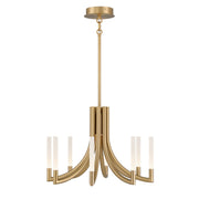 Olette 8-Light 24" LED Chandelier, Gold Finish - Bees Lighting