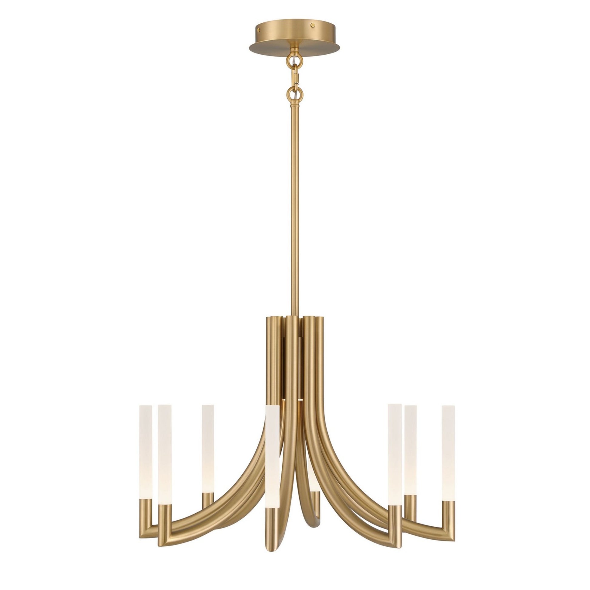 Olette 8-Light 24" LED Chandelier, Gold Finish - Bees Lighting