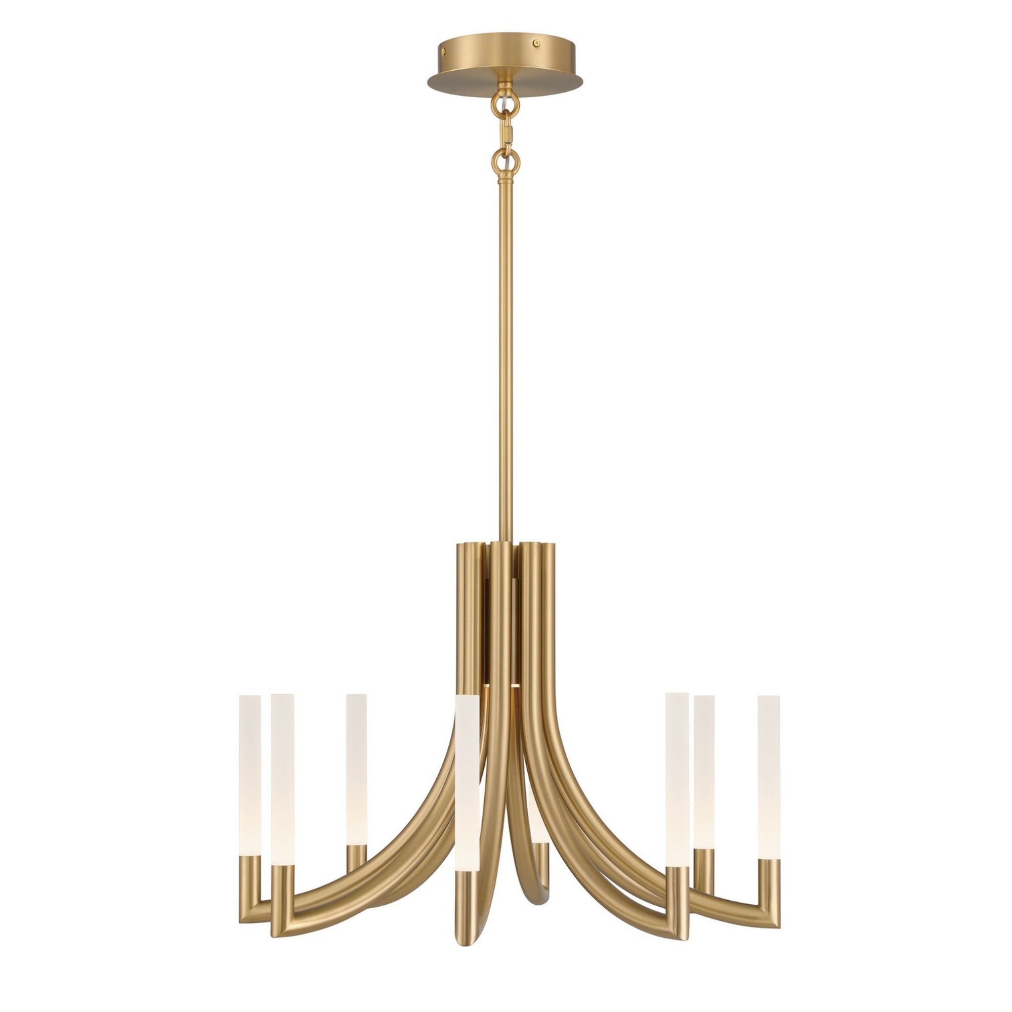 Olette 8-Light 24" LED Chandelier, Gold Finish - Bees Lighting