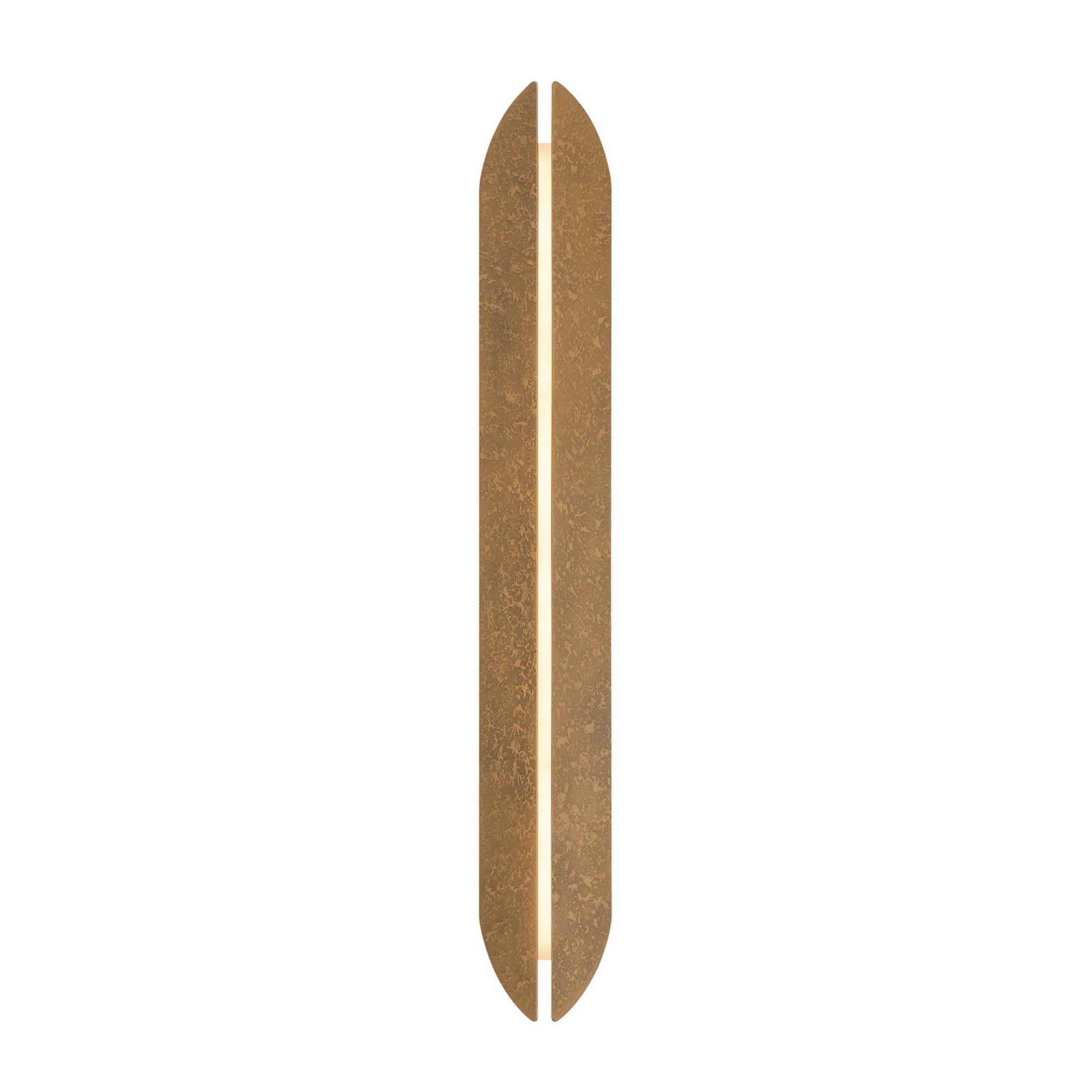 Inntra 40" LED Outdoor Wall Sconce, Brass Finish - Bees Lighting
