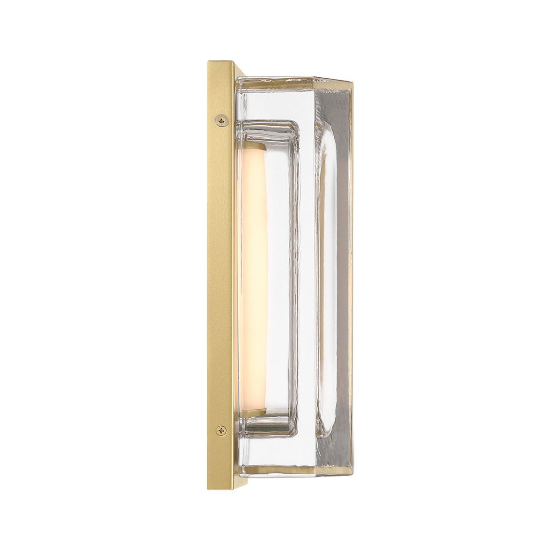 Langferd 12" LED Outdoor Wall Sconce, Gold Finish - Bees Lighting