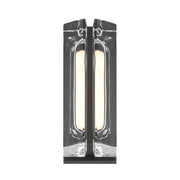 Langferd 12" LED Outdoor Wall Sconce, Black Finish - Bees Lighting