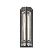 Langferd 16" LED Outdoor Wall Sconce, Black Finish - Bees Lighting