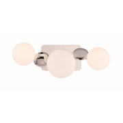 Vine 3-Light 20" LED Vanity, Nickel Finish - Bees Lighting
