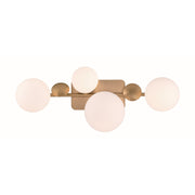 Vine 4-Light 28" LED Vanity, Gold Finish - Bees Lighting