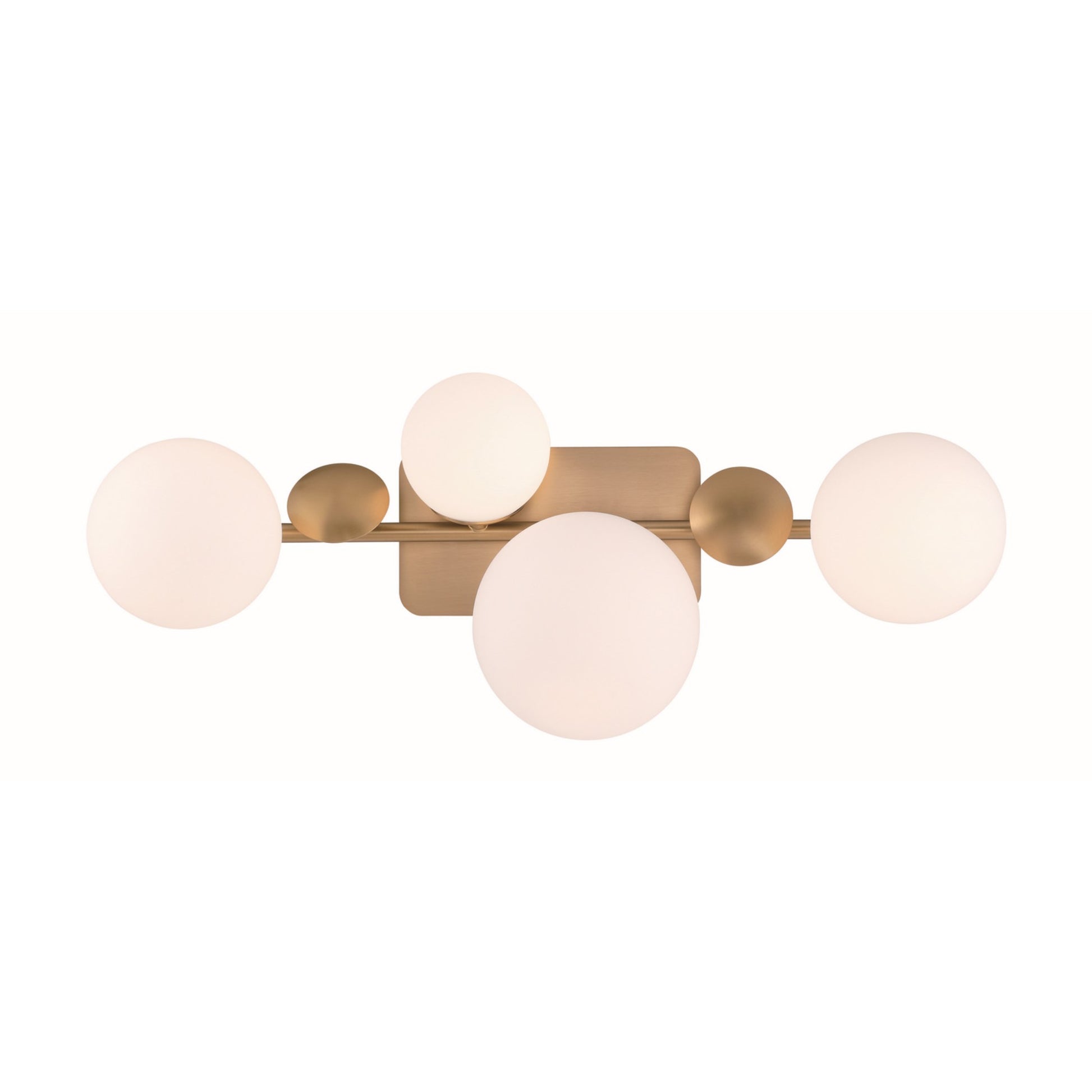 Vine 4-Light 28" LED Vanity, Gold Finish - Bees Lighting
