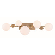 Vine 5-Light 36" LED Vanity, Gold Finish - Bees Lighting