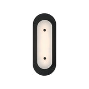 Tramore 16" LED Outdoor Wall Sconce, Black Finish with Alabaster Glass - Bees Lighting