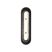 Tramore 22" LED Outdoor Wall Sconce, Black Finish with Silver Glass - Bees Lighting