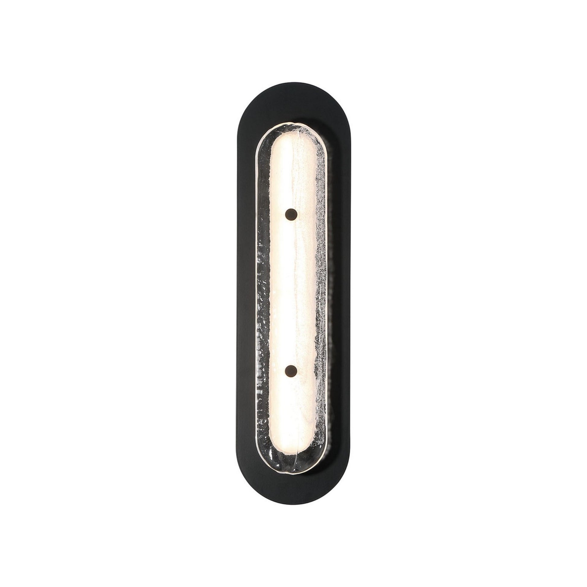 Tramore 22" LED Outdoor Wall Sconce, Black Finish with Silver Glass - Bees Lighting