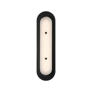 Tramore 22" LED Outdoor Wall Sconce, Black Finish with Alabaster Glass - Bees Lighting