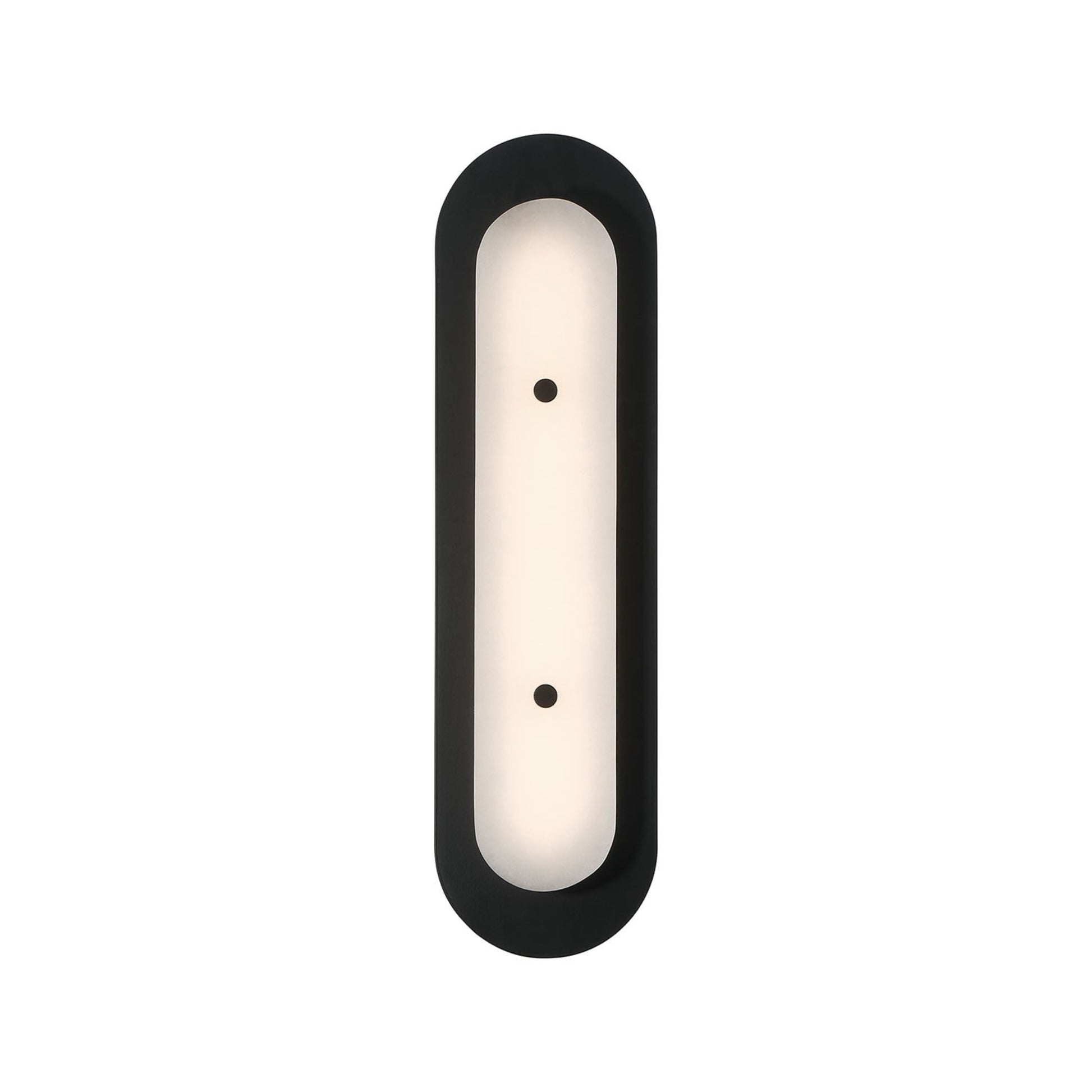 Tramore 22" LED Outdoor Wall Sconce, Black Finish with Alabaster Glass - Bees Lighting