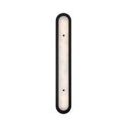 Tramore 38" LED Outdoor Wall Sconce, Black Finish with Alabaster Glass - Bees Lighting