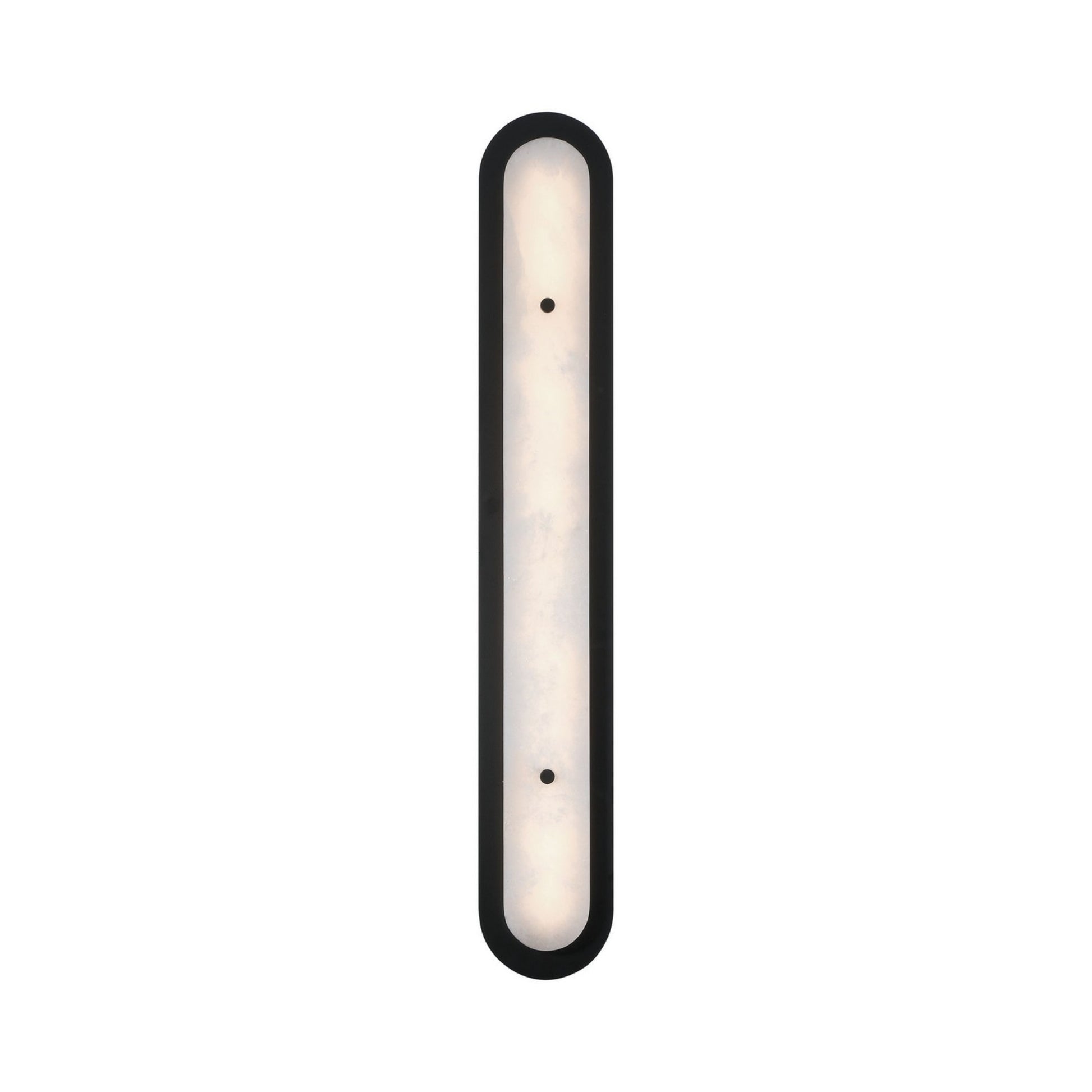 Tramore 38" LED Outdoor Wall Sconce, Black Finish with Alabaster Glass - Bees Lighting