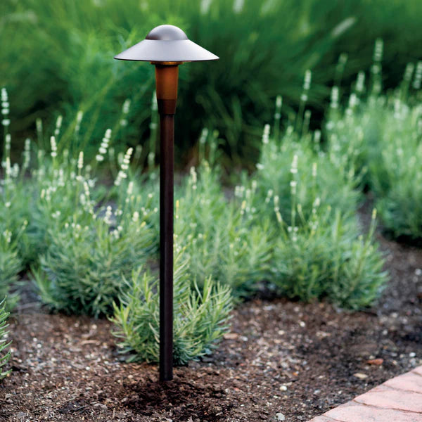 6" LED Integrated Path Light, 3000K, Textured Black - Bees Lighting