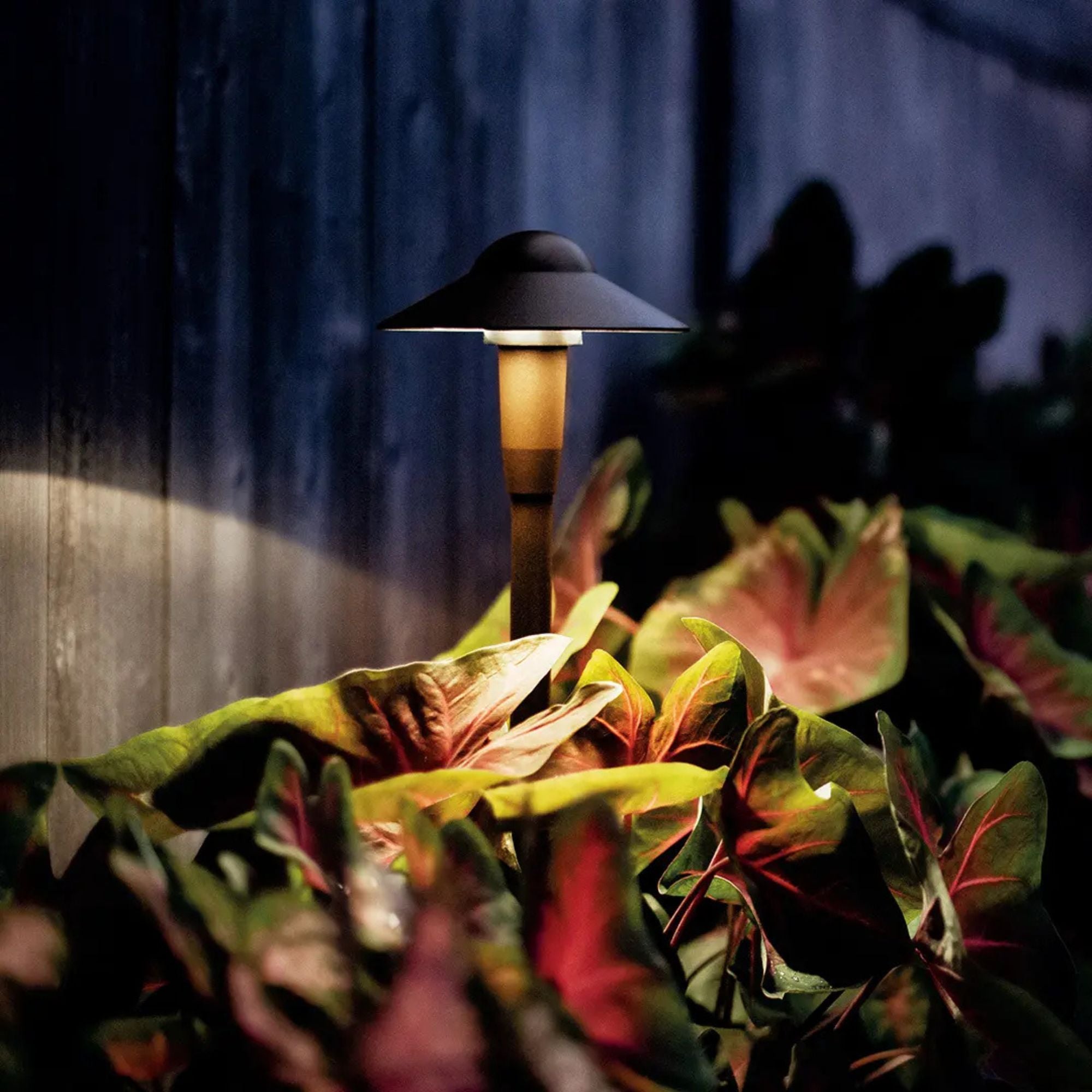 LED Integrated 6" Path Light, 2700K, Textured Architectural Bronze