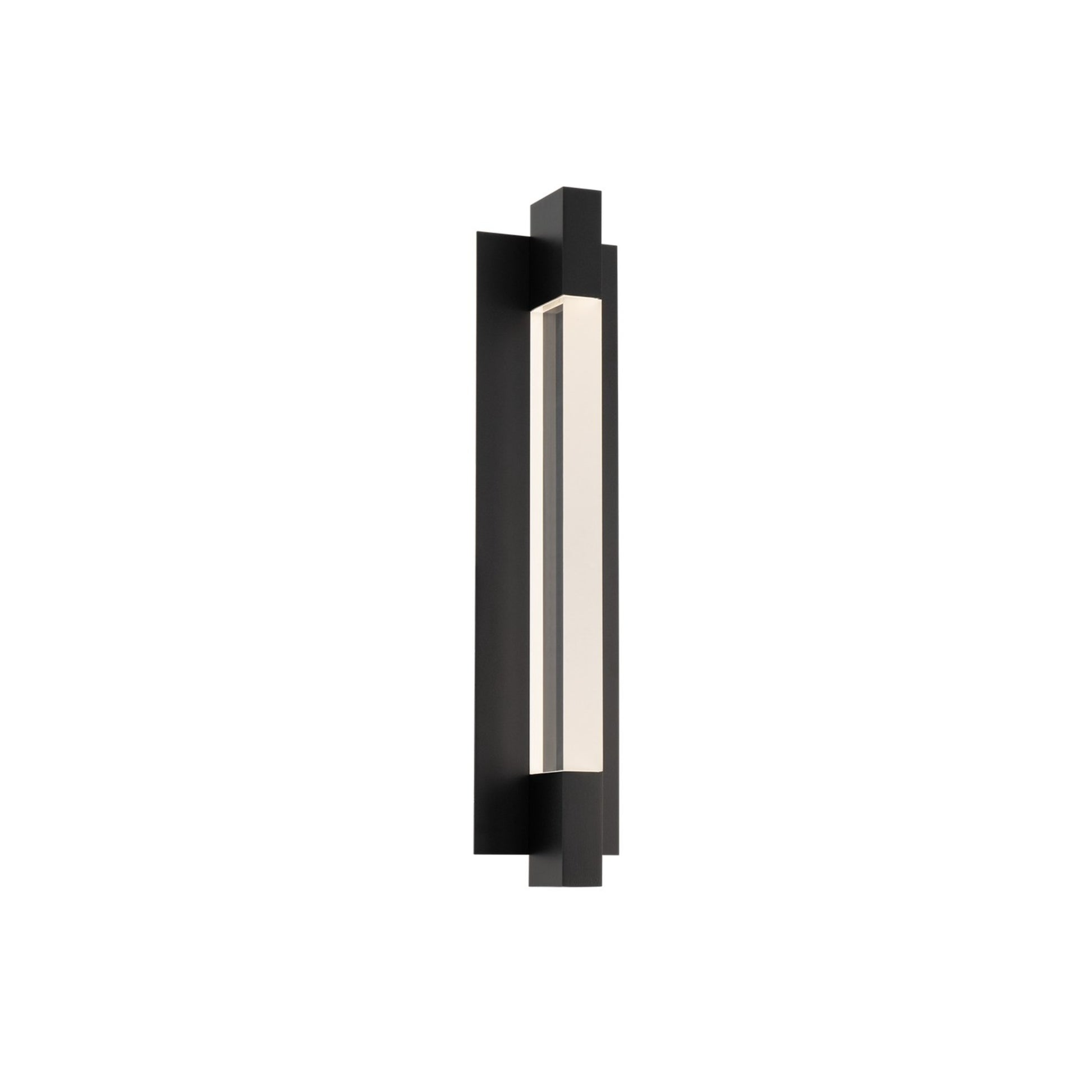 Heliograph 24" LED Outdoor Wall Sconce, Black Finish - Bees Lighting