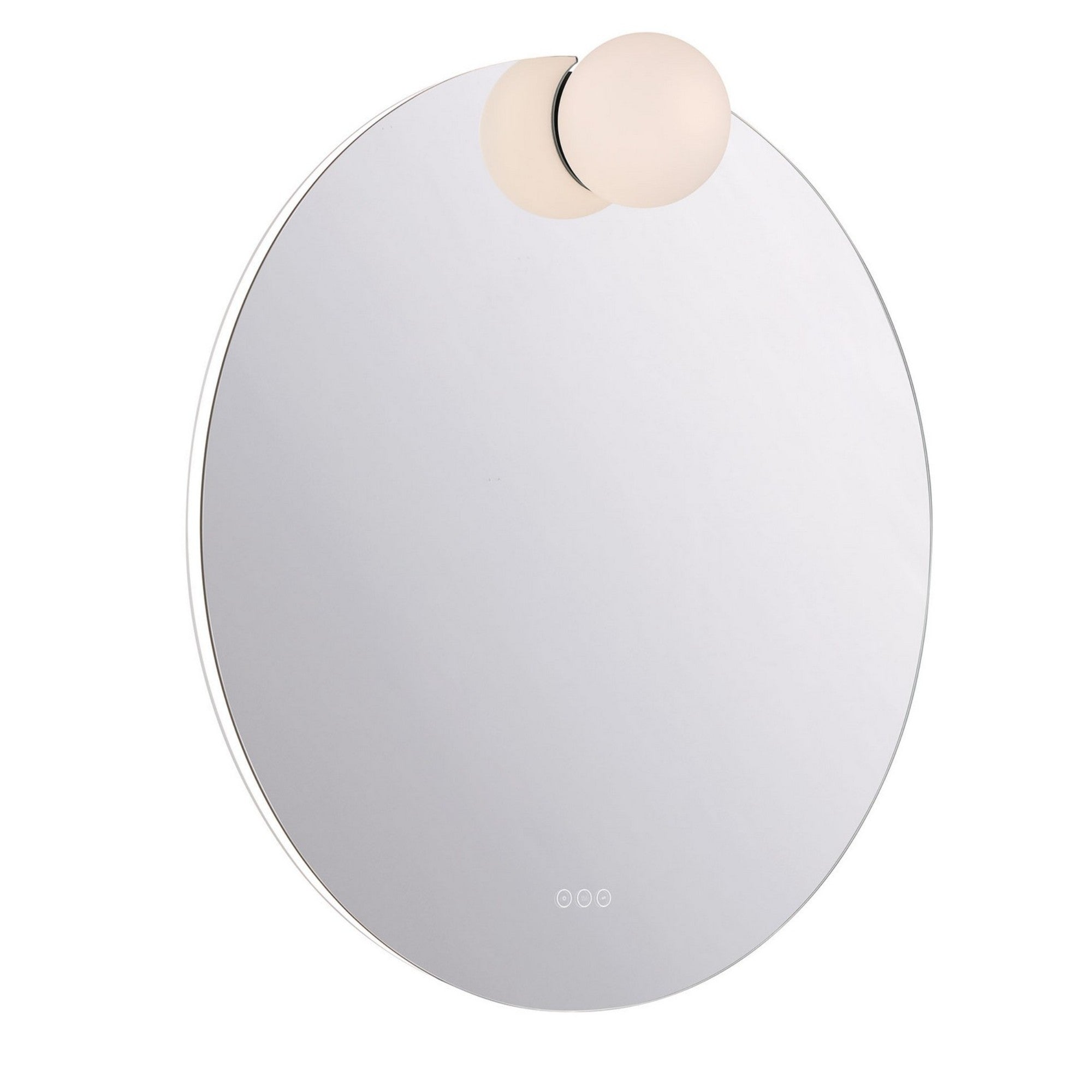 Gia 37" Frameless LED Mirror, Glass Finish - Bees Lighting
