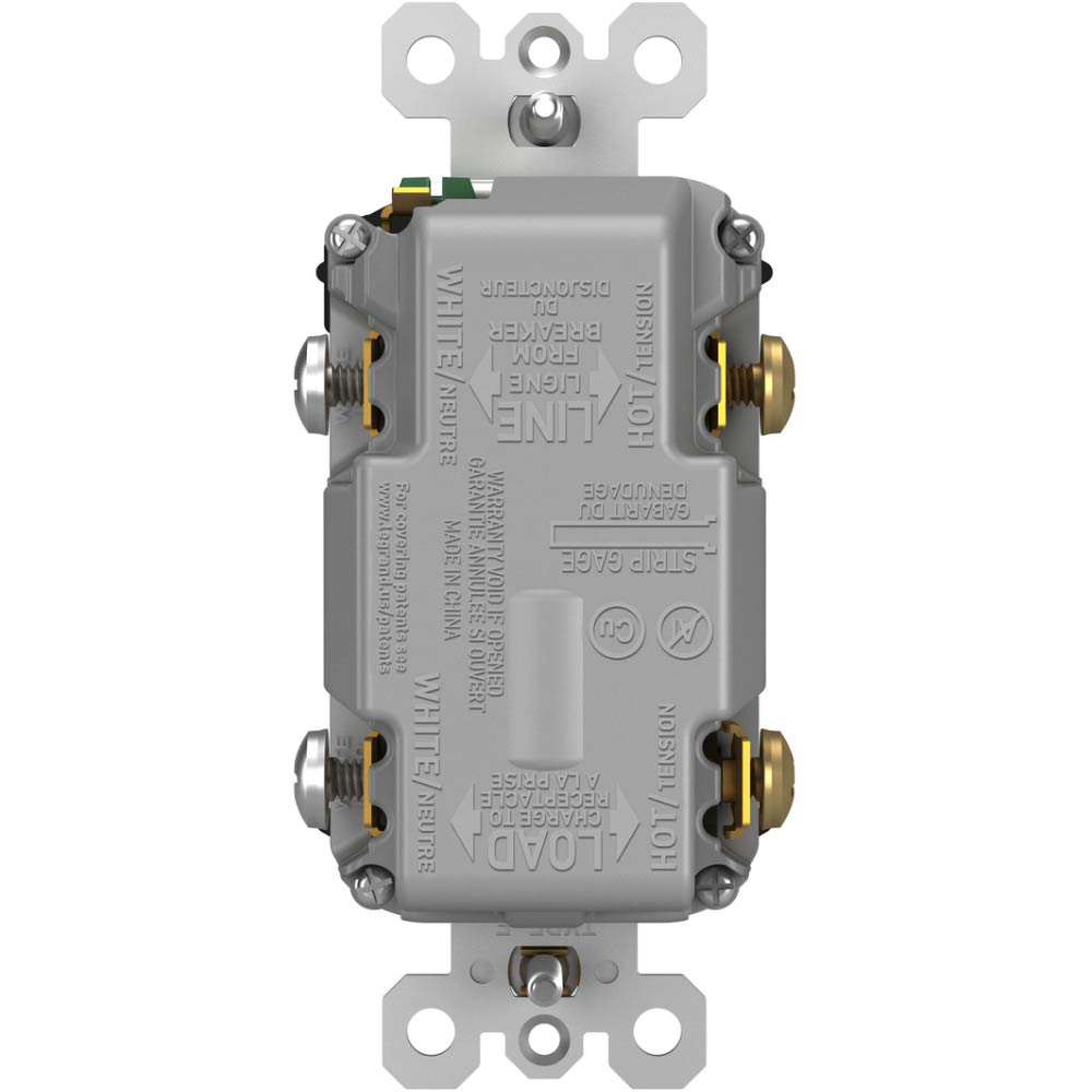 radiant Tamper-Resistant 15A Self-Test GFCI Receptacles, USB Type A/C, Black - Bees Lighting