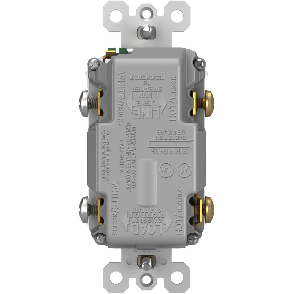 radiant Tamper-Resistant 15A Duplex Self-Test GFCI Receptacles, USB Type A/C, White - Bees Lighting