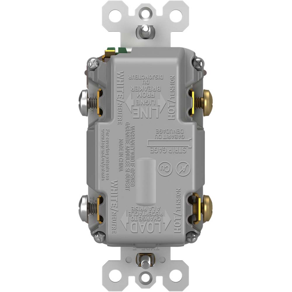 radiant Tamper-Resistant 15A Self-Test GFCI Receptacles, USB Type A/C, Brown - Bees Lighting