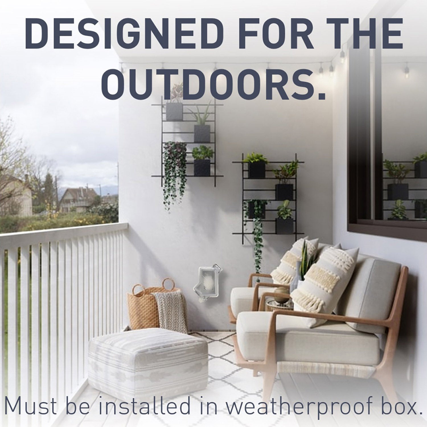 radiant Tamper-Resistant Weather-Resistant 15A Self-Test GFCI Receptacle, White - Bees Lighting