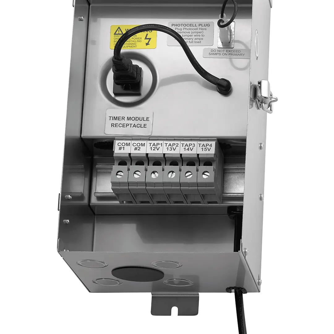 AC Landscape Transformer Multi Tap 600W, Stainless Steel