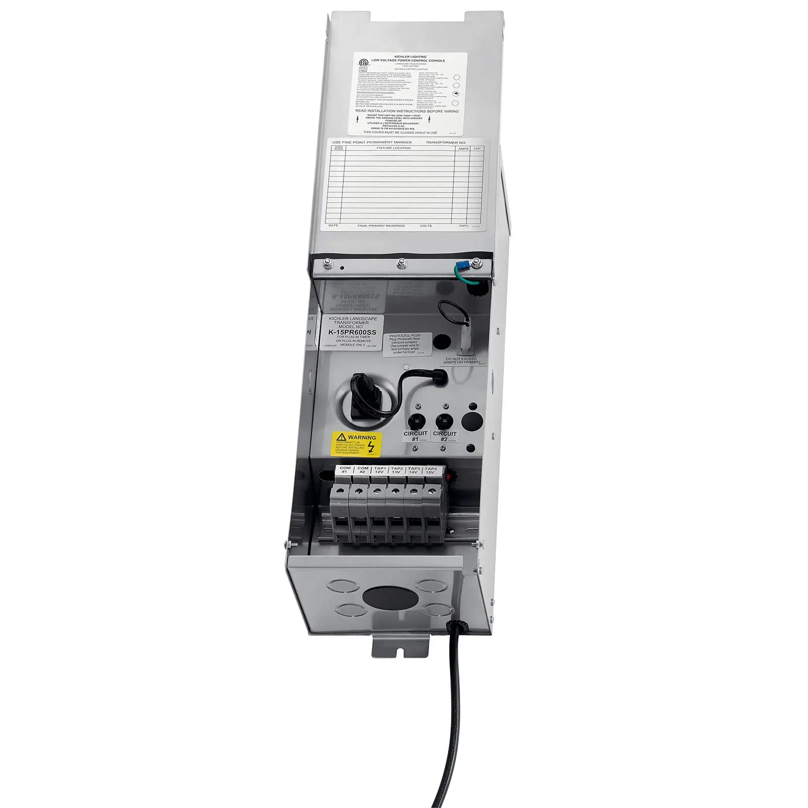 Landscape Transformer Multi Tap 600W Stainless Steel