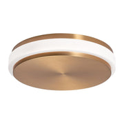 Eris 14" LED Flush Mount, 5CCT, Light Antique Brass Finish - Bees Lighting