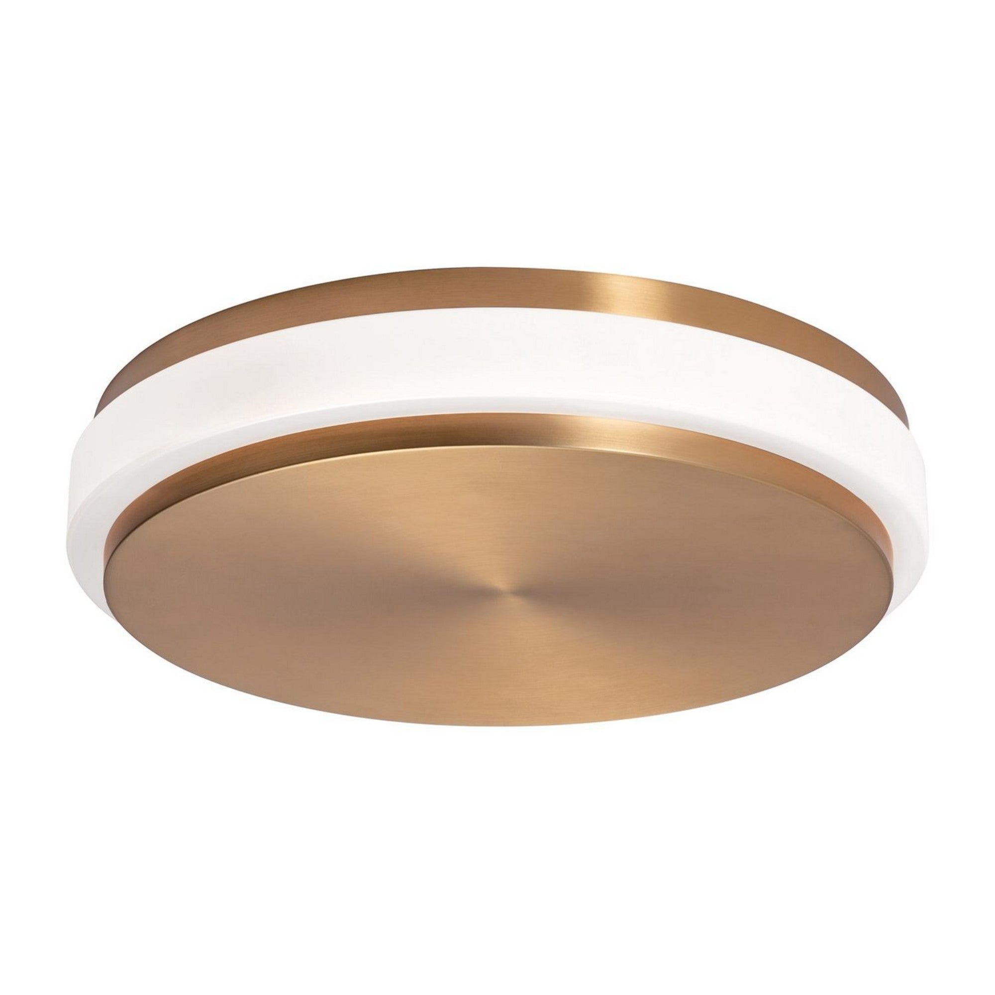 Eris 14" LED Flush Mount, 5CCT, Light Antique Brass Finish - Bees Lighting