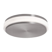 Eris 14" LED Flush Mount, 5CCT, Satin Nickel Finish - Bees Lighting