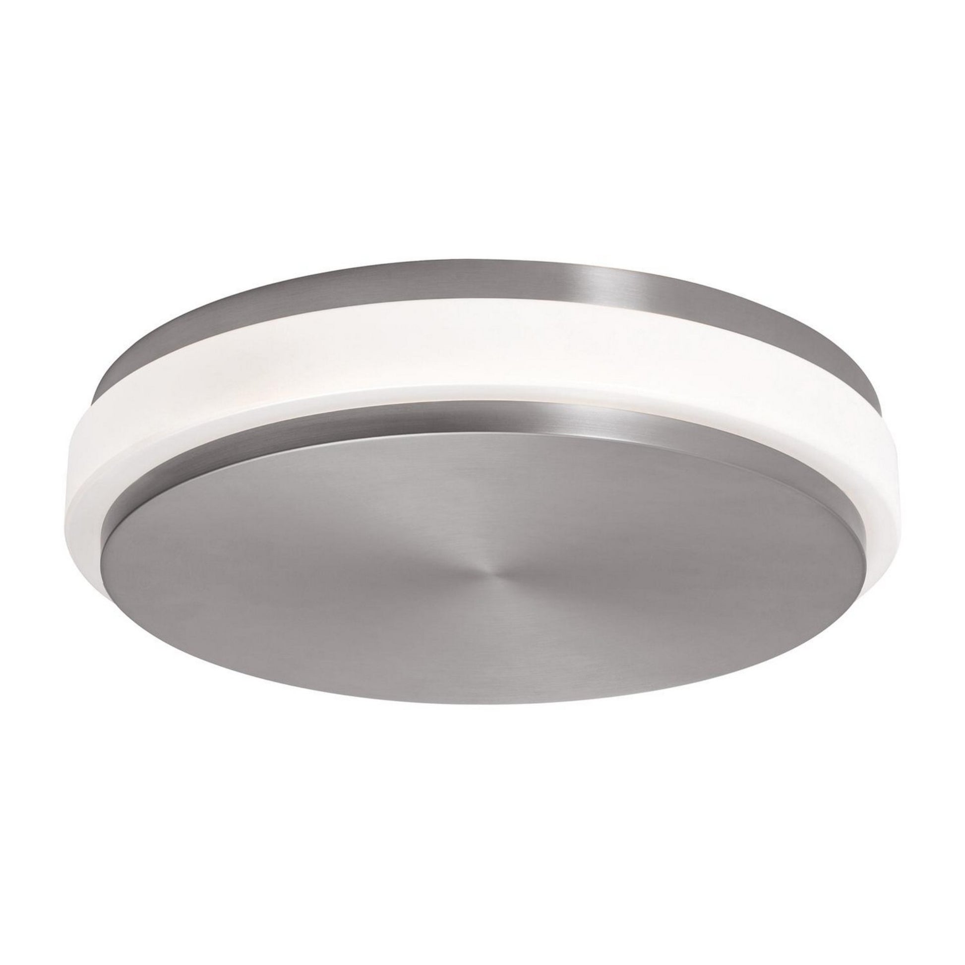 Eris 14" LED Flush Mount, 5CCT, Satin Nickel Finish - Bees Lighting