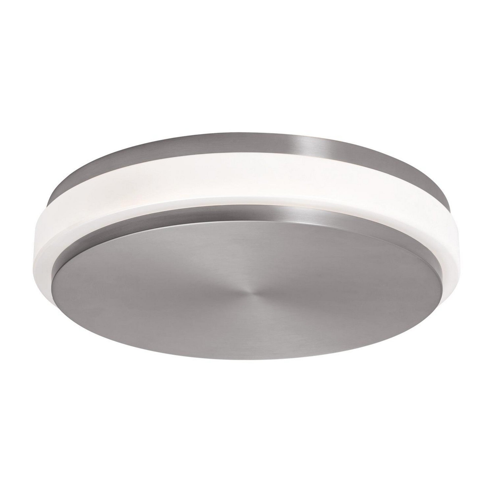 Eris 14" LED Flush Mount, 5CCT, Satin Nickel Finish - Bees Lighting