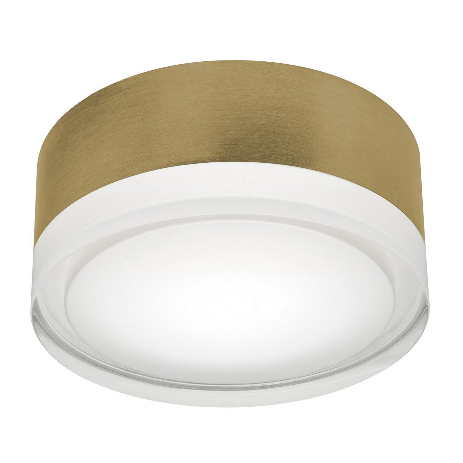 Emma 6" LED Flush Mount, 5CCT, Light Antique Brass Finish - Bees Lighting