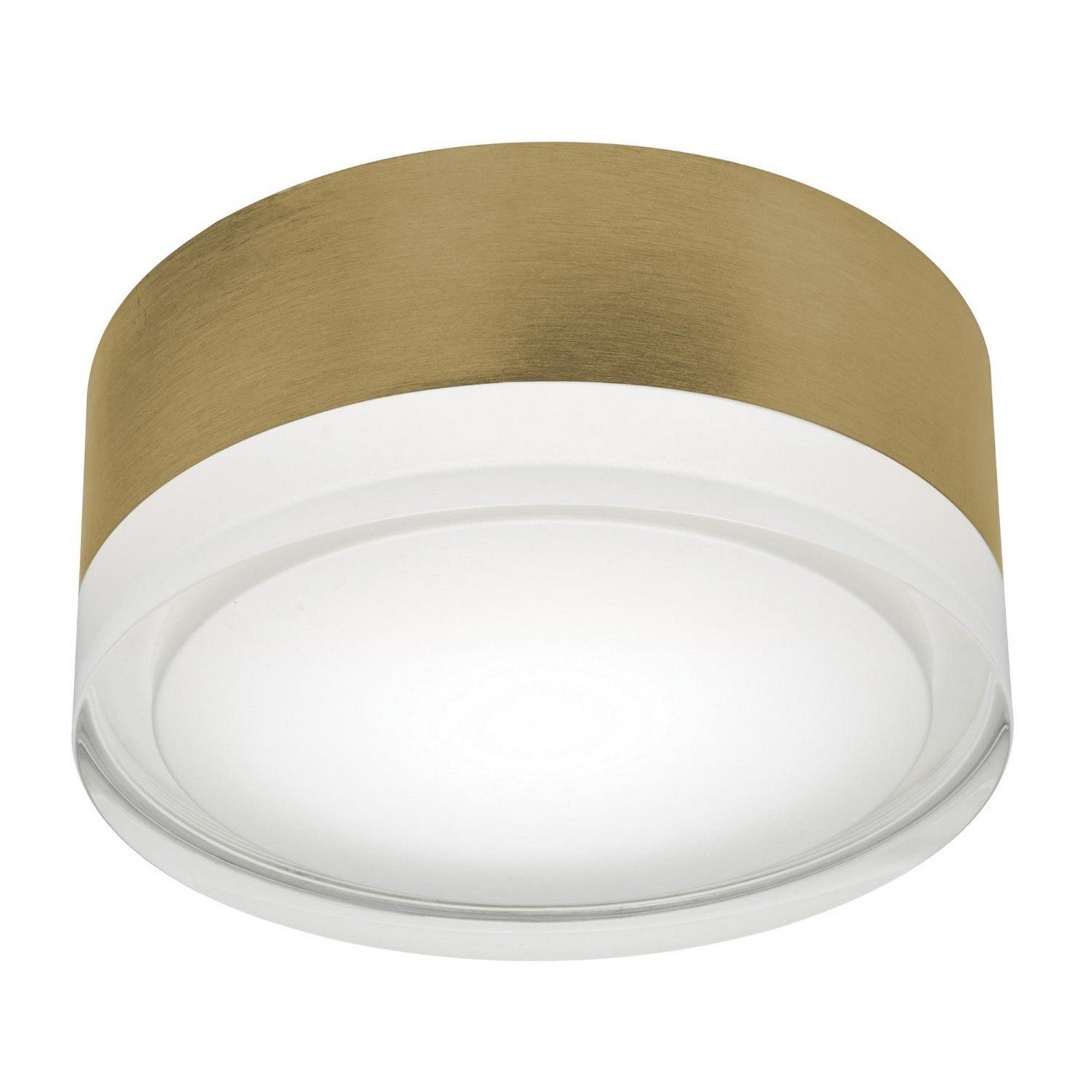 Emma 6" LED Flush Mount, 5CCT, Light Antique Brass Finish - Bees Lighting