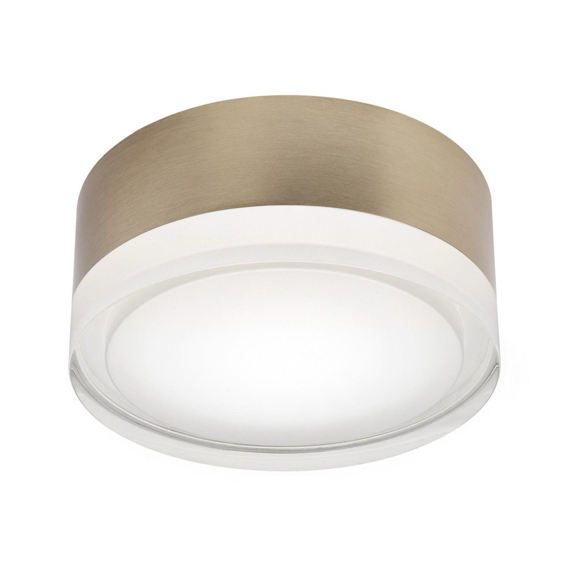Emma 6" LED Flush Mount, 5CCT, Satin Brass Finish - Bees Lighting