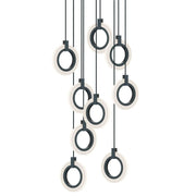 Halo 24" LED Pendant, Black Finish - Bees Lighting