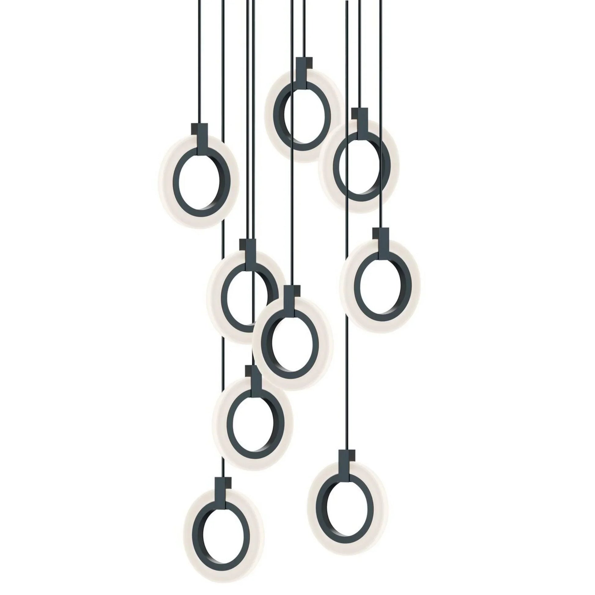 Halo 24" LED Pendant, Black Finish - Bees Lighting