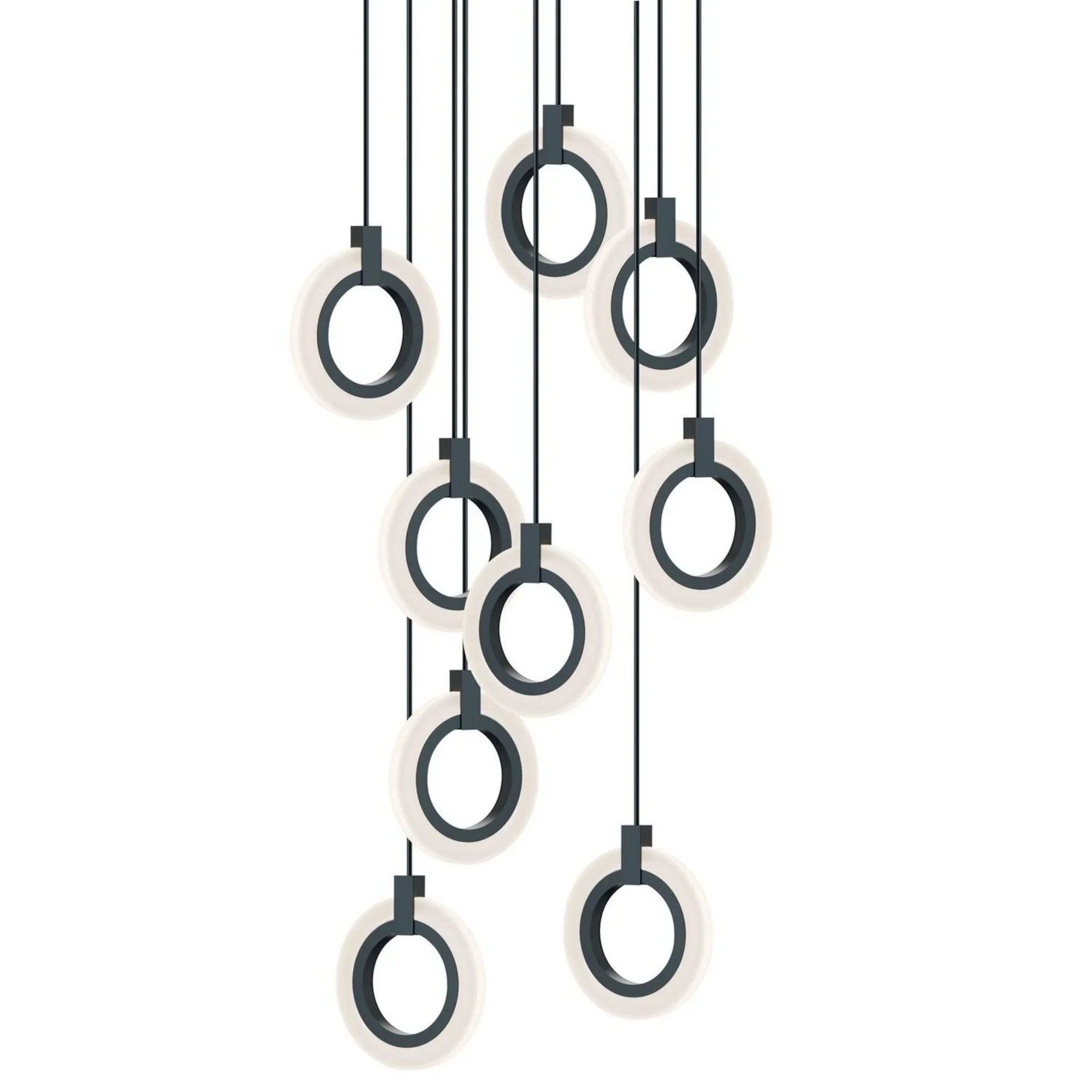 Halo 24" LED Pendant, Black Finish - Bees Lighting