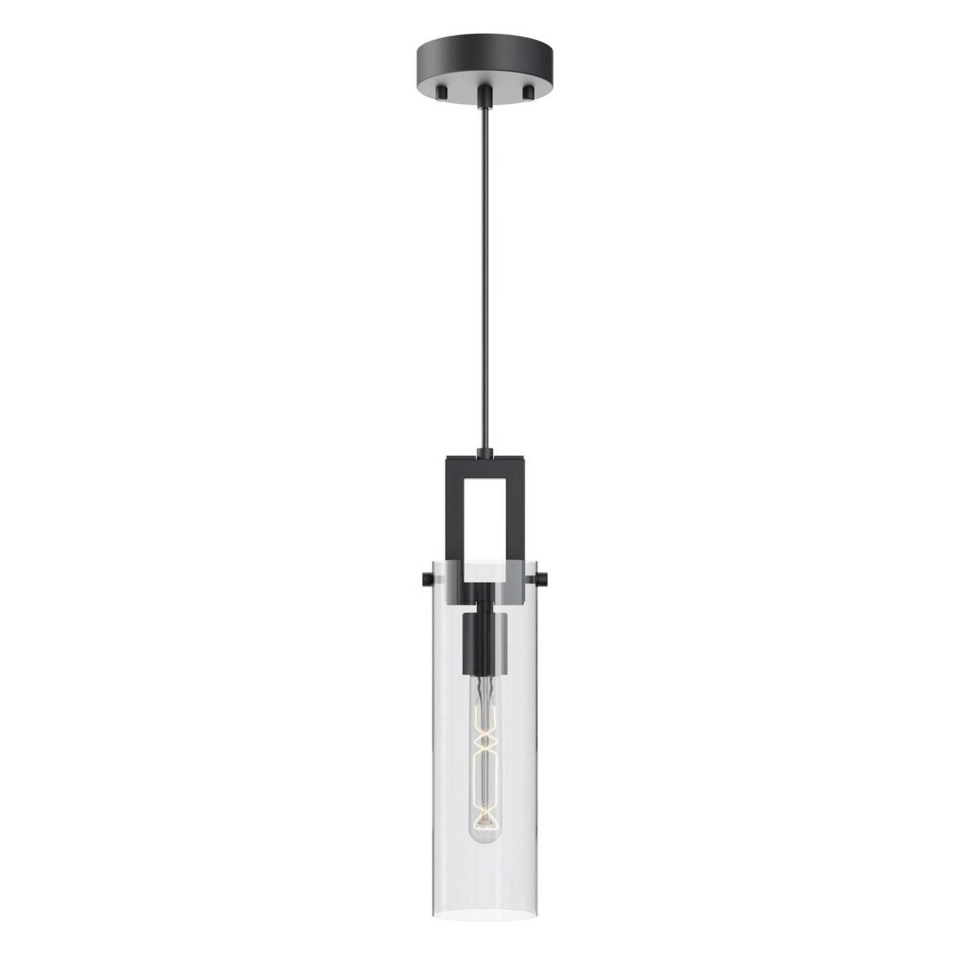 Houston 4" Mini Pendant, Black Finish - Bees Lighting