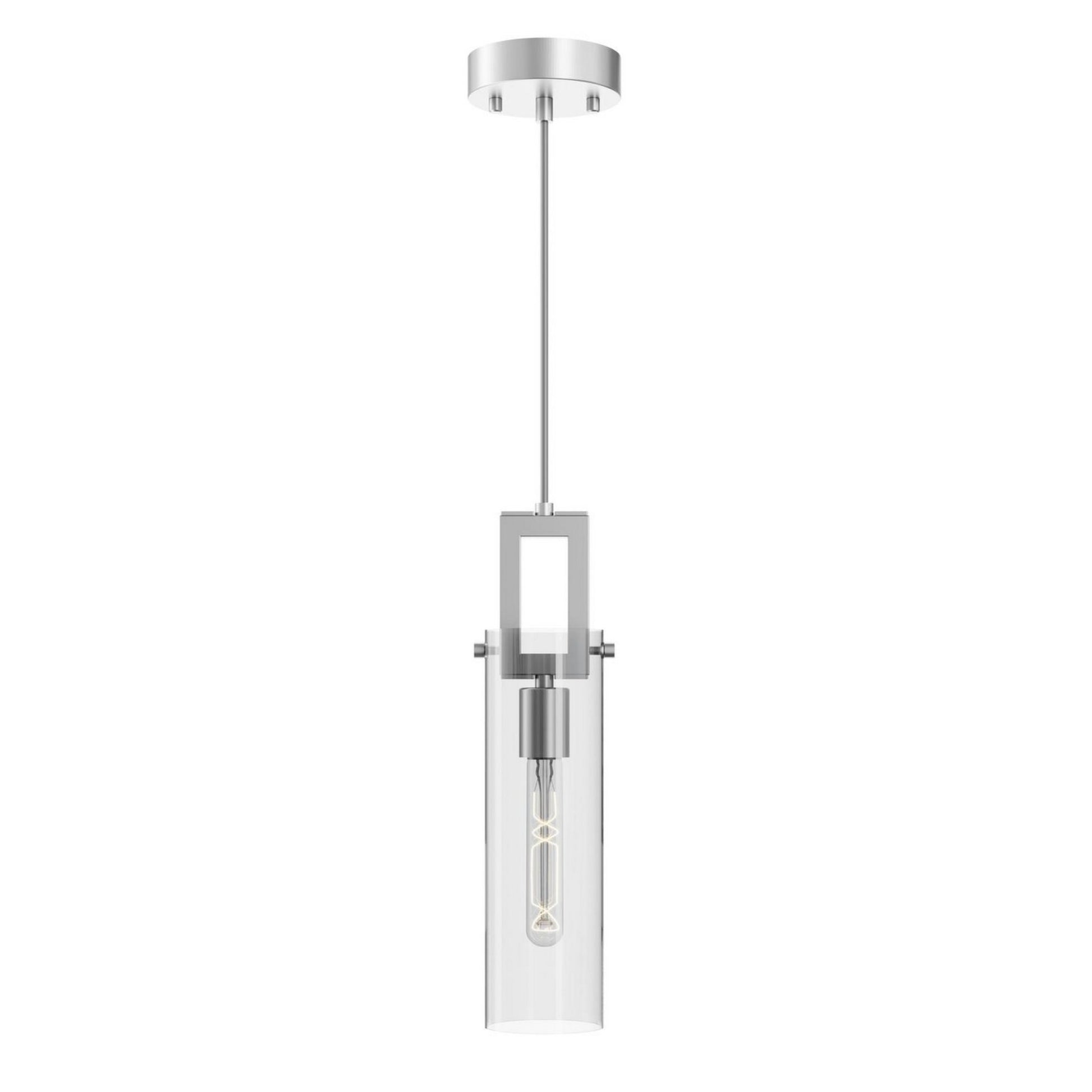 Houston 4" Mini Pendant, Satin Nickel Finish - Bees Lighting