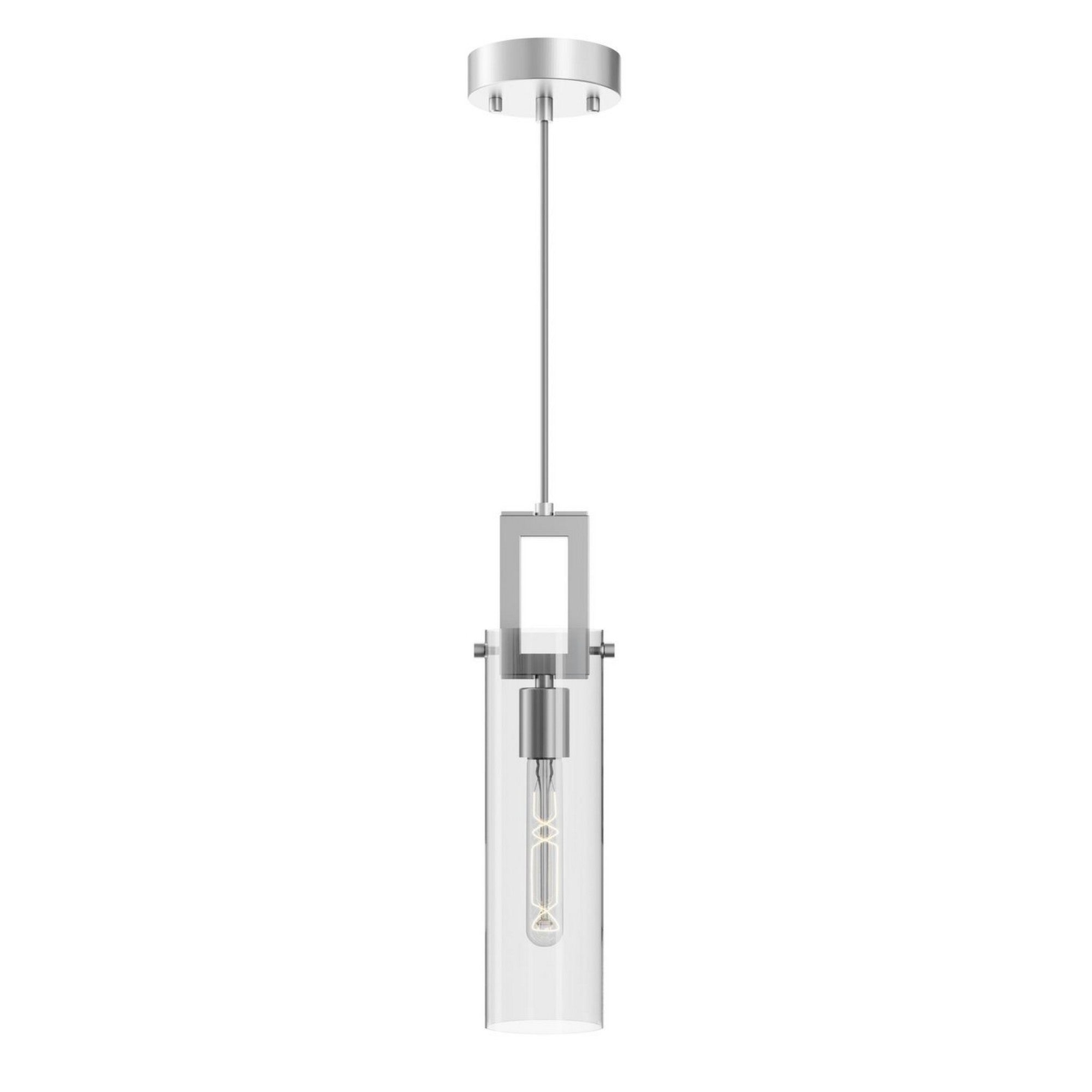 Houston 4" Mini Pendant, Satin Nickel Finish - Bees Lighting