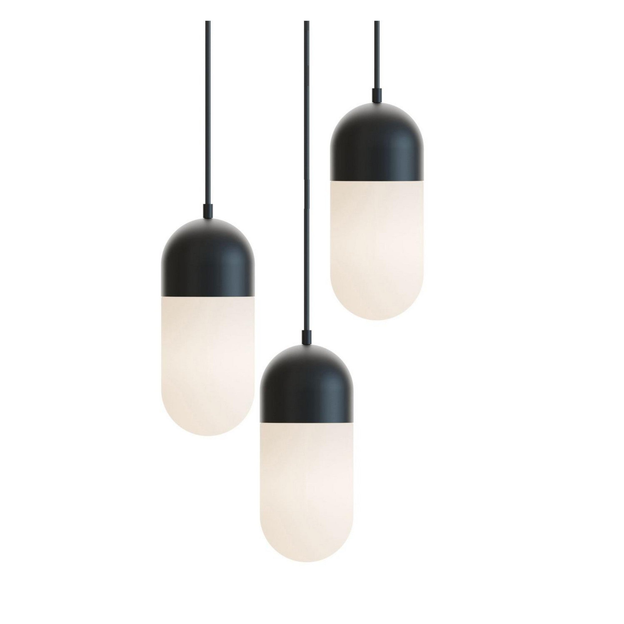 Irvine 18" LED Pendant, Black Finish - Bees Lighting